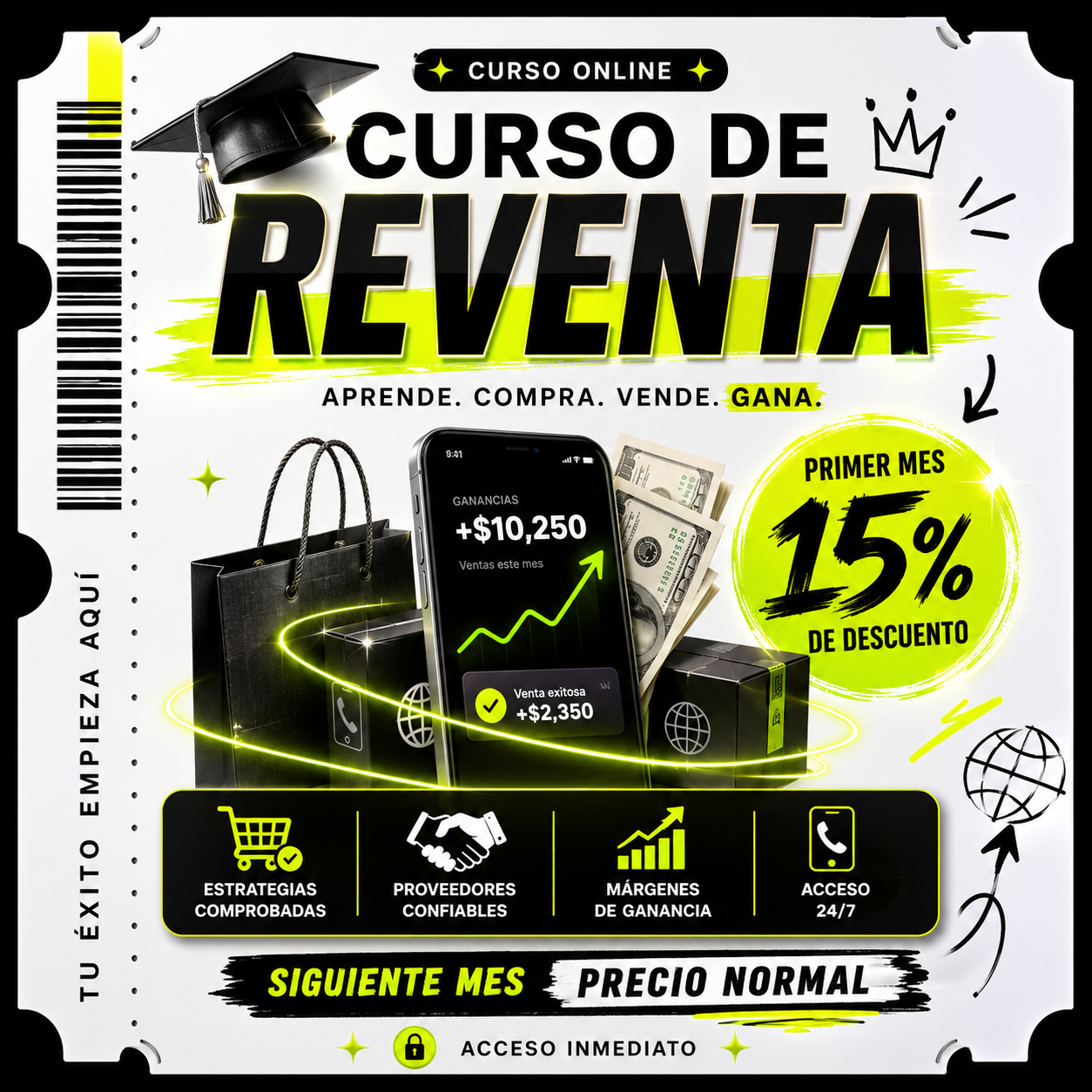 TICKET CURSO begginer